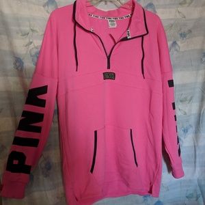 VS Pink sweat pull over jacket